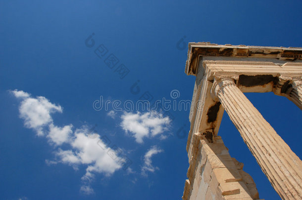 希腊神庙的一角