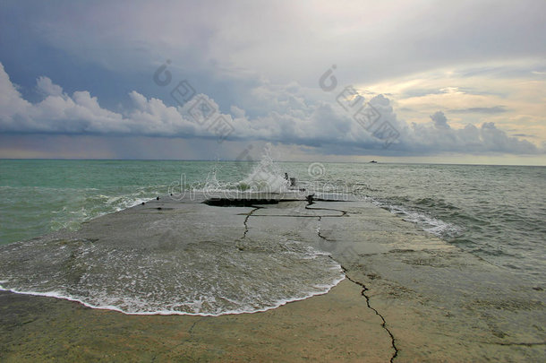 海洋风暴景观