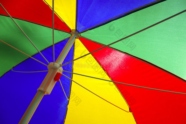 五颜六色的遮阳伞