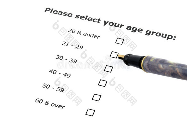 年龄组选择