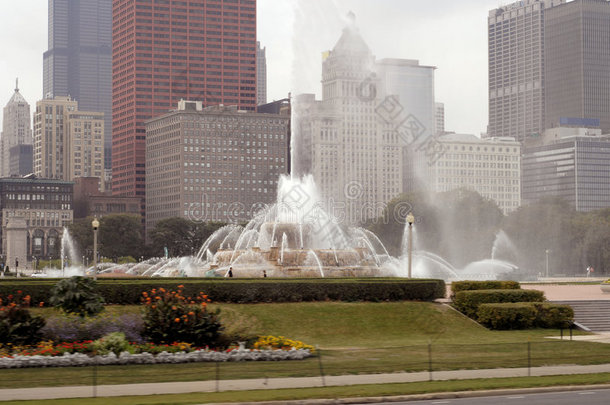 芝加哥，白金汉喷泉