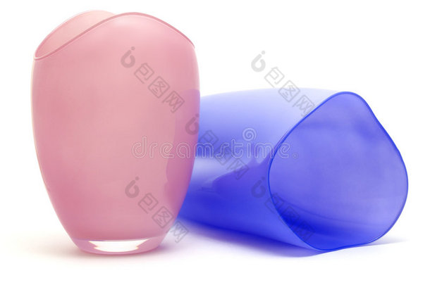 蓝粉色花瓶