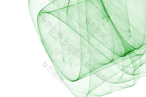 绿色抽象构图