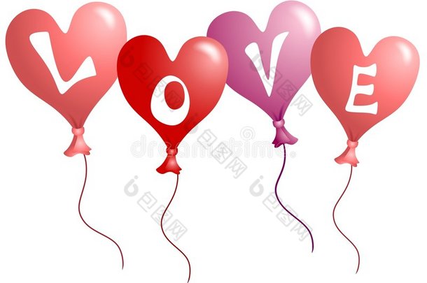 情人节爱情心形气球