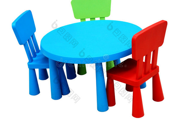 彩色桌椅