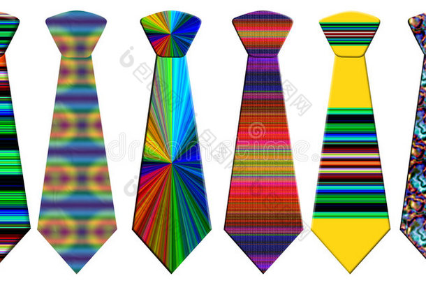 彩色领带