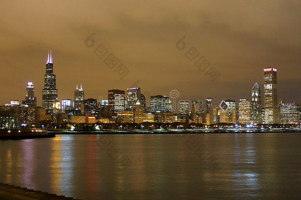 芝加哥夜景线