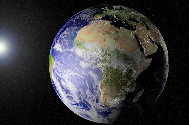 我们在太空中的星球（非洲视图）