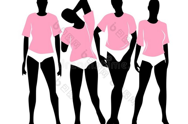 女式粉色t恤灯笼裤