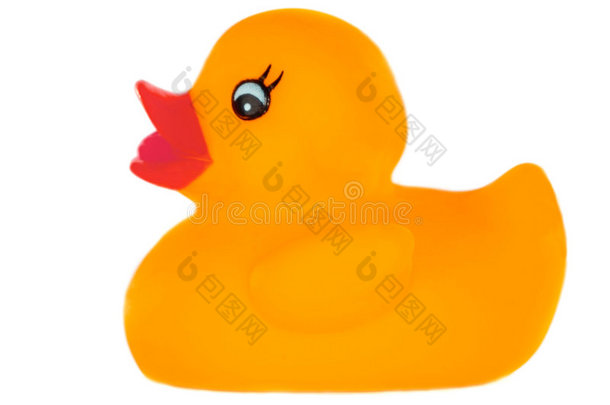橙色塑料鸭