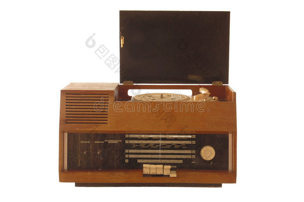 坏了的旧复古收音机