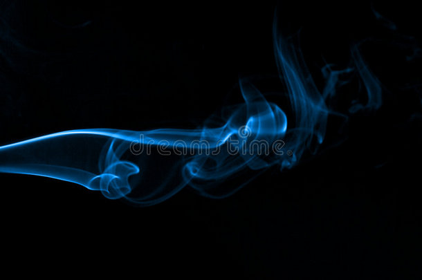 香烟抽象-蓝色