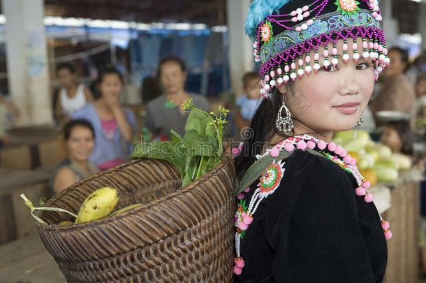 老挝苗族妇女