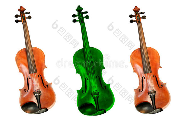 不同的小提琴