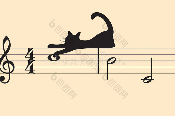 矢量猫与音乐