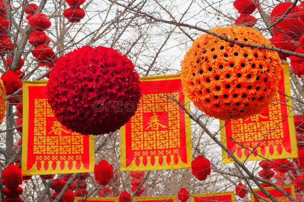 中国新年装饰特写