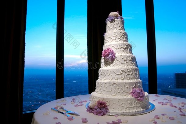 婚宴上漂亮的<strong>结婚</strong>蛋糕