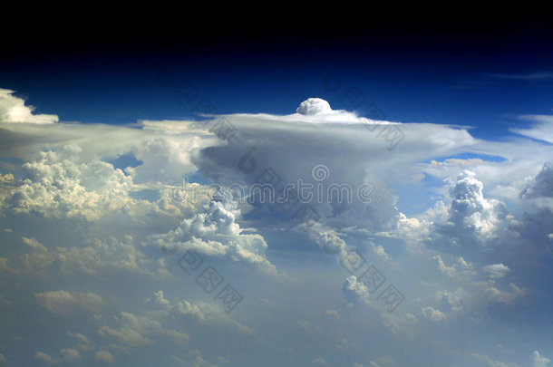 云层-从87号航班俯瞰