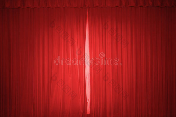 红色舞台幕布