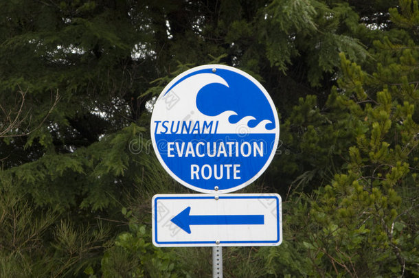 海啸疏散标志