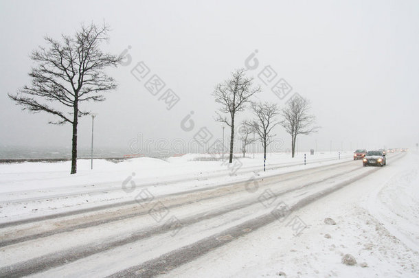 冬季<strong>公路运输</strong>。