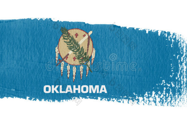 俄克拉荷马州的轻拂旗帜