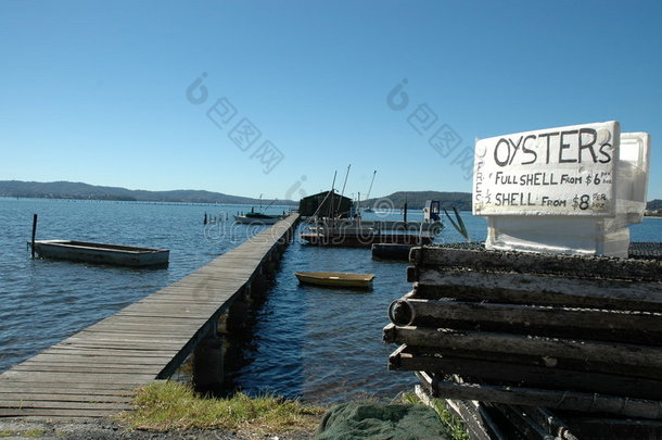 通往牡蛎养殖场的码头