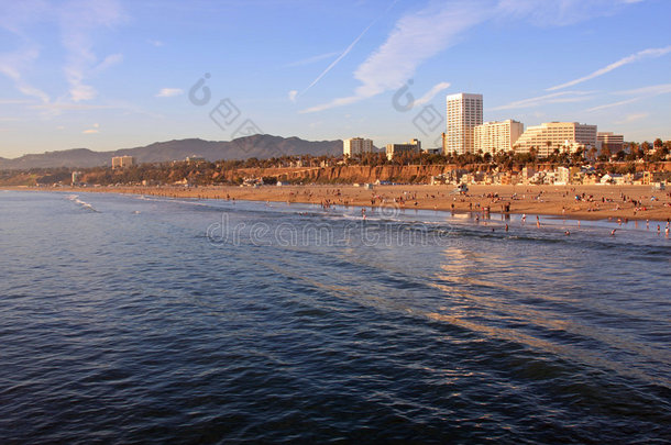 加州<strong>圣莫尼卡</strong>的海滩