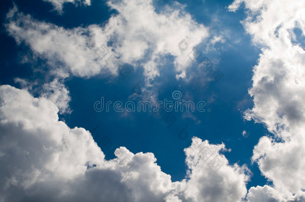 天空背景。天空和云的背景。天空。氯