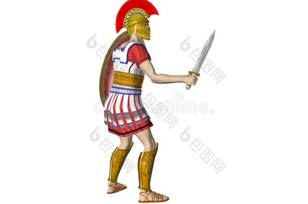 希腊斯巴达或罗马武士
