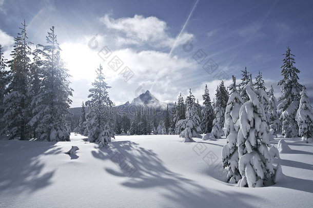 华盛顿山雪原