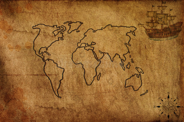 旧世界地图