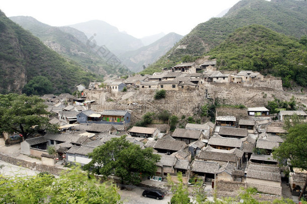 山上的古村落。
