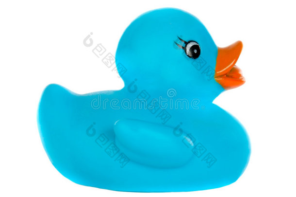 蓝色塑料鸭