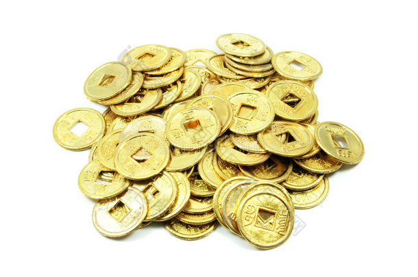 中国古代金币堆