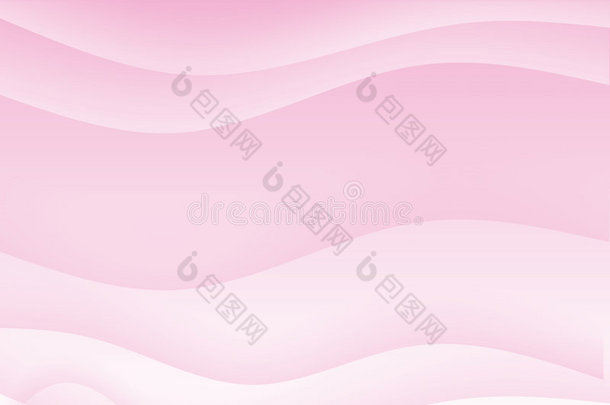 抽象浅粉色波浪舒缓背景