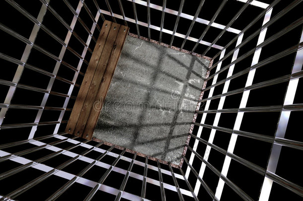 金属笼子3d，监狱概念01