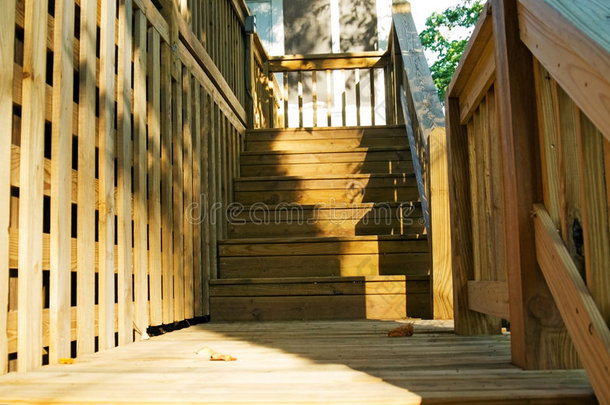 木甲板台阶