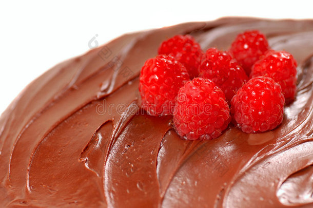 巧克力蛋糕加巧克力糖霜