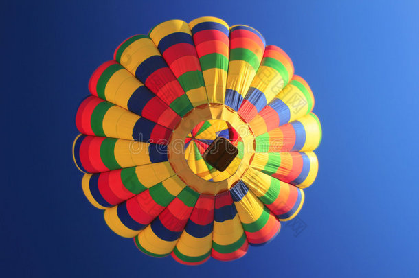 彩虹热气球底图