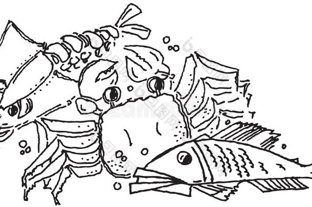 海鲜龙虾蟹
