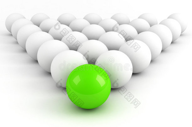 亮绿色球体