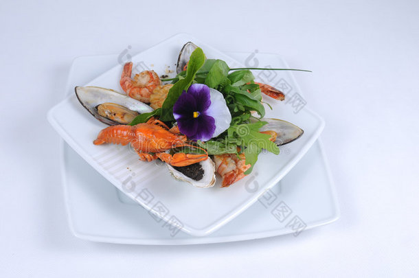 frutti di mare，贻贝小龙虾