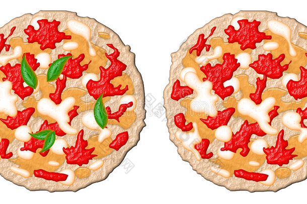 两个比萨饼