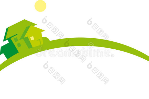 房屋（图像象征着不断增长的房地产市场