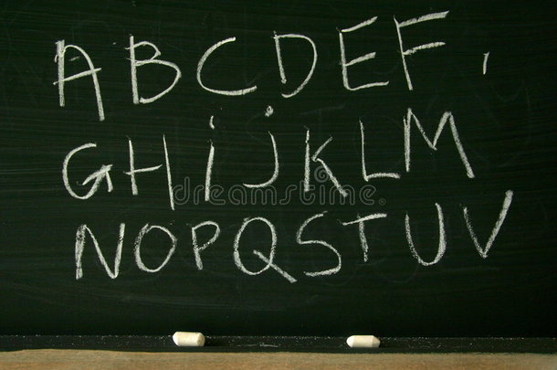 黑板字母表
