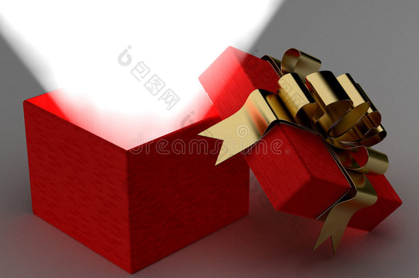 用<strong>一缕</strong>光打开礼品盒。