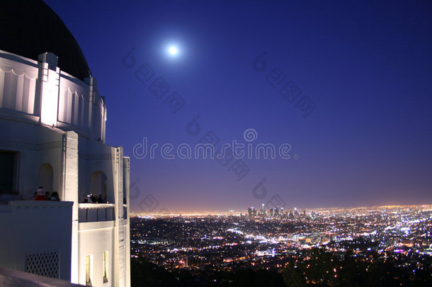 格里菲斯天文台和洛杉矶天际线