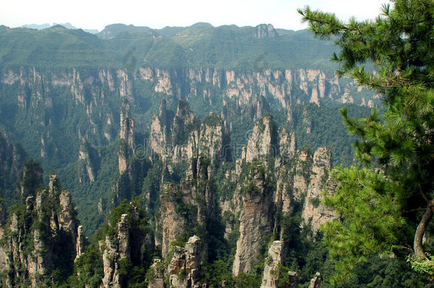 中国，张家界山脉