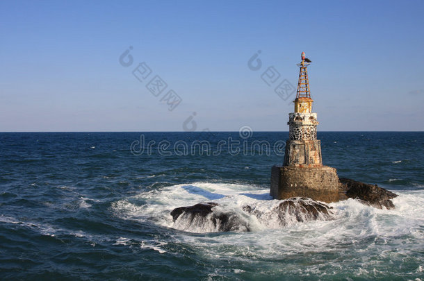 海上的灯塔。